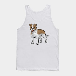 Dog - American Staffordshire Terrier - Natural Tan and White Tank Top